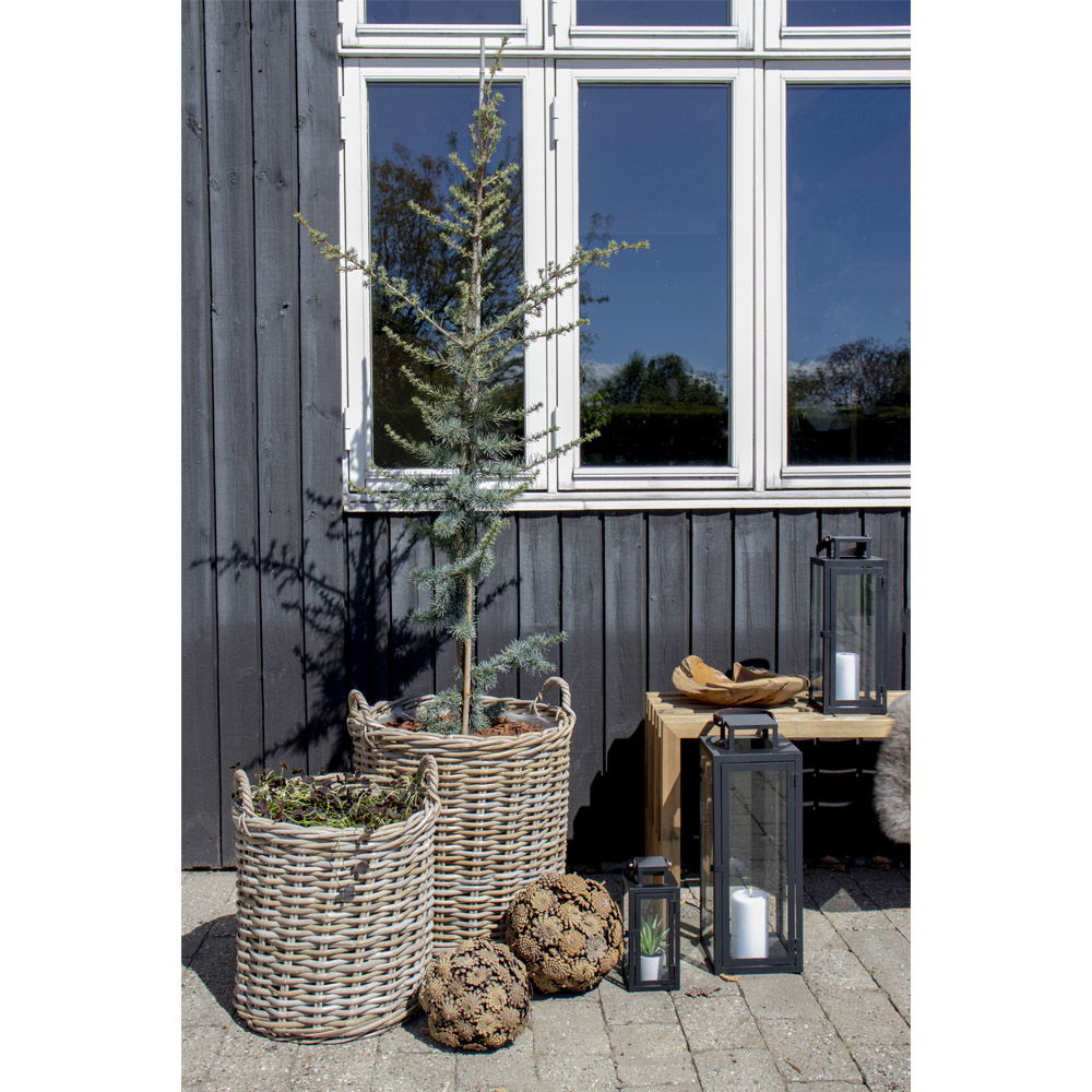 Indo – Körbe aus Kubu Rattan, natur, Set aus 2